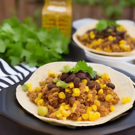 Lean ground turkey taco skillet cooked in a single pan.