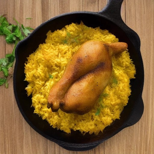 Comforting chicken and rice skillet cooked in one pan.