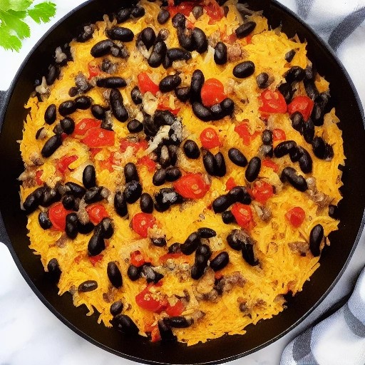 Easy One Skillet Ground Beef Taco Rice Bowl on the Grill