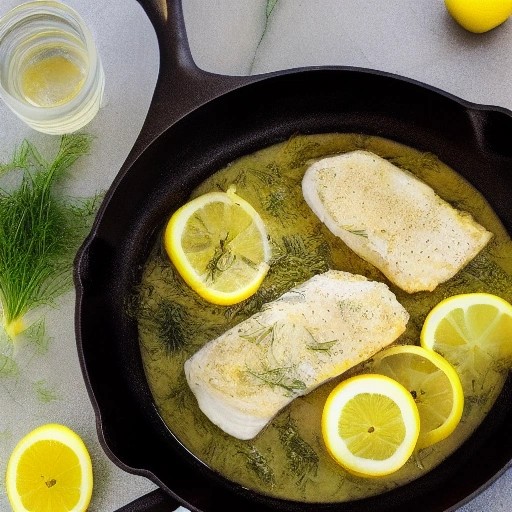 Easy One Skillet Lemon Butter Fish Fillet Meal on the Grill