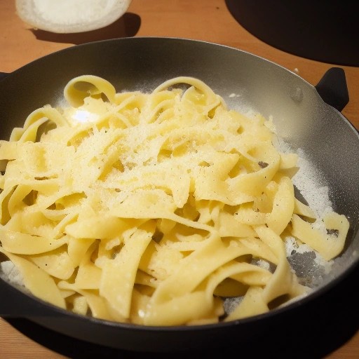 Simple garlic butter parmesan noodles cooked fast on a camper burner