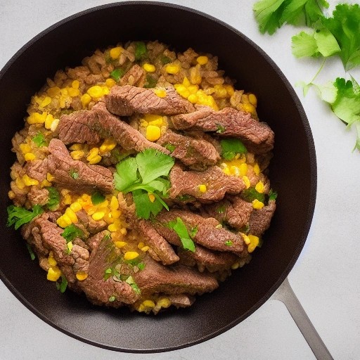 Easy Tex-Mex Beef and Rice Skillet Bowl