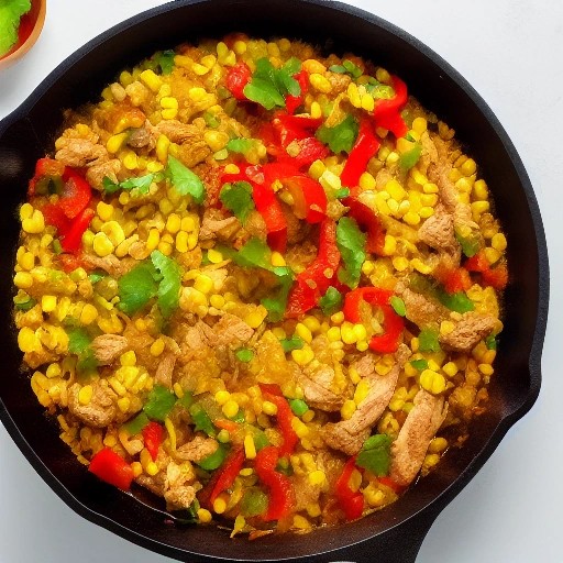 Easy Tex-Mex Chicken and Corn Skillet Meal