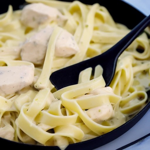 One Skillet Chicken Alfredo RV Style