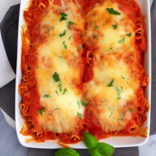 One Skillet Chicken Parmesan Pasta Bake