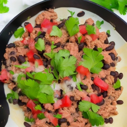 One Skillet Ground Turkey Taco Skillet Dinner on the Grill