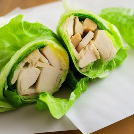Fresh no-cook chicken Caesar wrap prepped inside an RV kitchen.