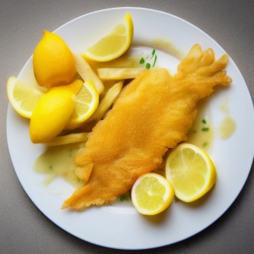 Crispy golden air fryer fish fillet served with tartar sauce.