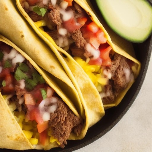 RV Tex-Mex Beef Burrito Wrap Skillet Meal