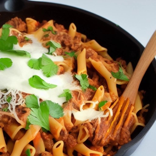 RV Tex-Mex Beef Enchilada Pasta Skillet Comfort