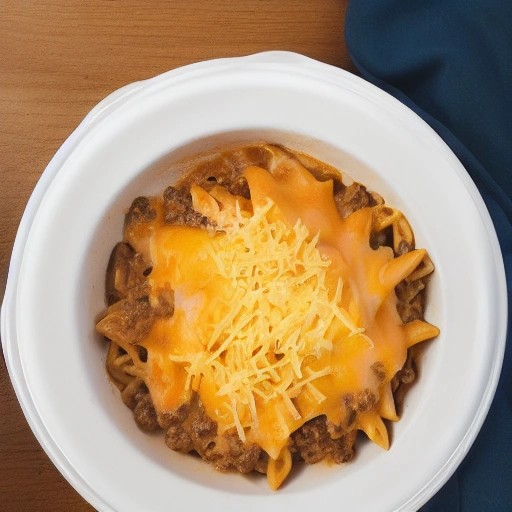 Creamy Tex-Mex beef taco pasta skillet prepared on a camper stove