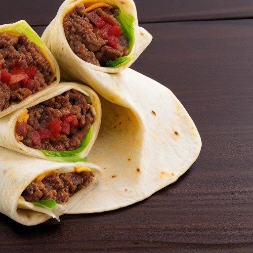 RV Tex-Mex Ground Beef Burrito Wrap Meal