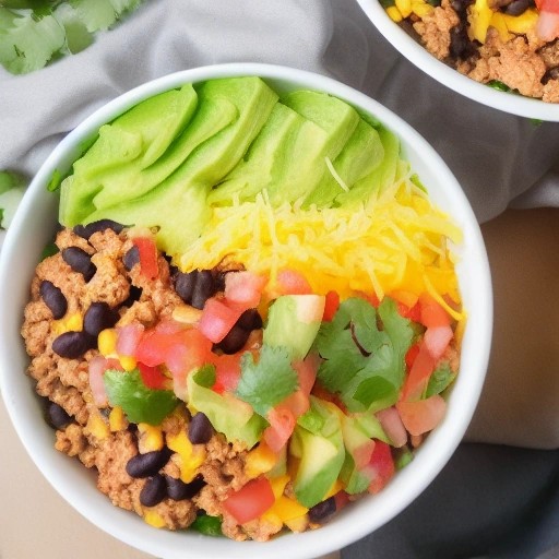 RV Tex-Mex Ground Turkey Taco Bowl Recipe