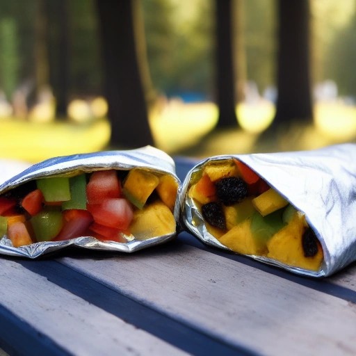 Protein loaded breakfast burritos wrapped and warm for camping mornings
