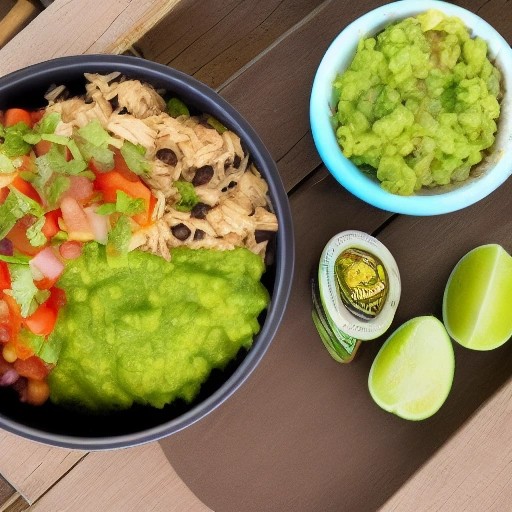 15 Minute RV Chicken Burrito Bowl