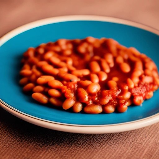 Classic baked beans served over thick toasted bread.