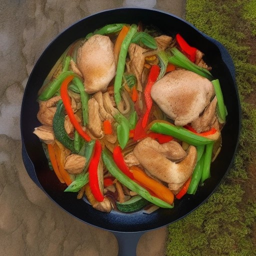 Budget friendly chicken and vegetable stir fry made in one skillet