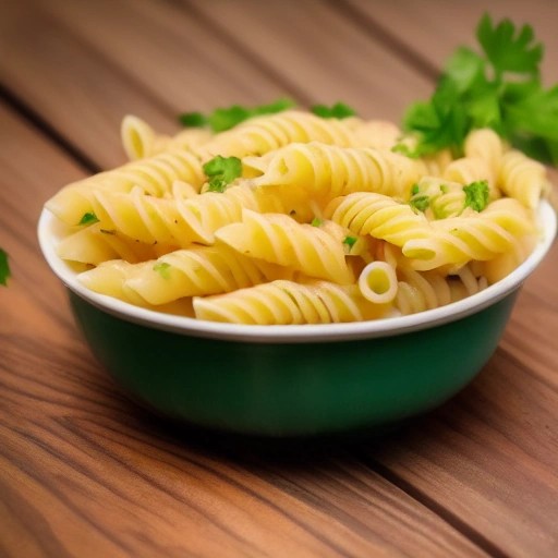 Savory pasta coated in glossy garlic butter sauce.