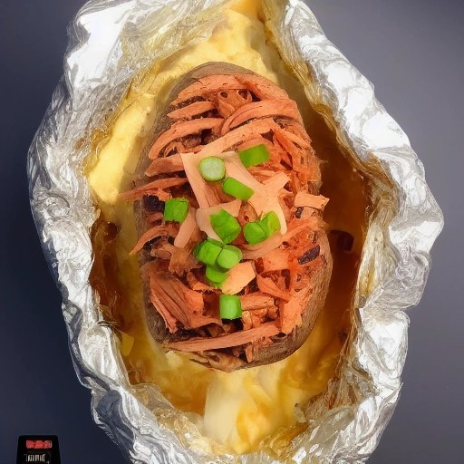Campfire BBQ Chicken Stuffed Baked Potatoes