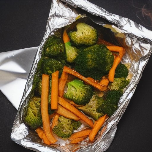 Campfire Beef and Broccoli Foil Packet campsite takeout style meal