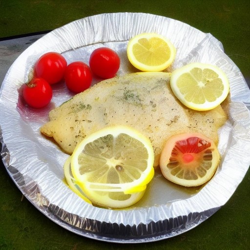 Campfire Lemon Garlic Tilapia Foil Packet healthy dinner