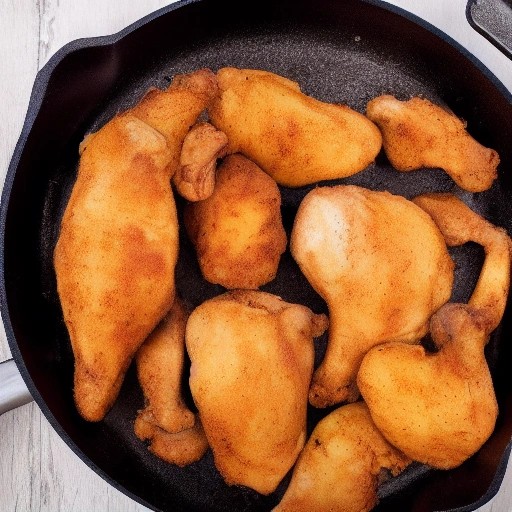 Cheap chicken and potato skillet bake cooked fresh at camp