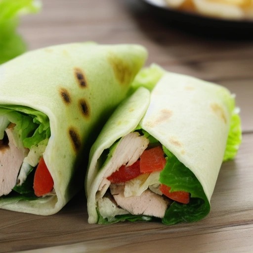 Easy Quick RV Chicken Caesar Wraps