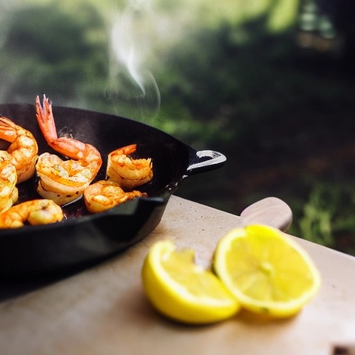 High Protein RV Garlic Butter Shrimp Skillet