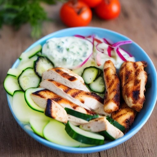 High Protein RV Greek Chicken Yogurt Bowl