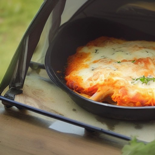 Omnia Oven Chicken Parmesan Casserole ready to serve