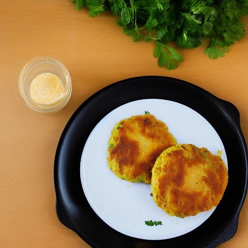 Crispy canned salmon patties prepared at a campsite.
